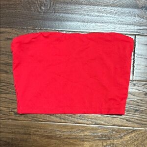 Susana Monaco Sultry Red Crop Tube Top